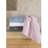 REGAL RUBY 4 Pieces Grey Washcloths Bath Linen Set Quick-Dry,