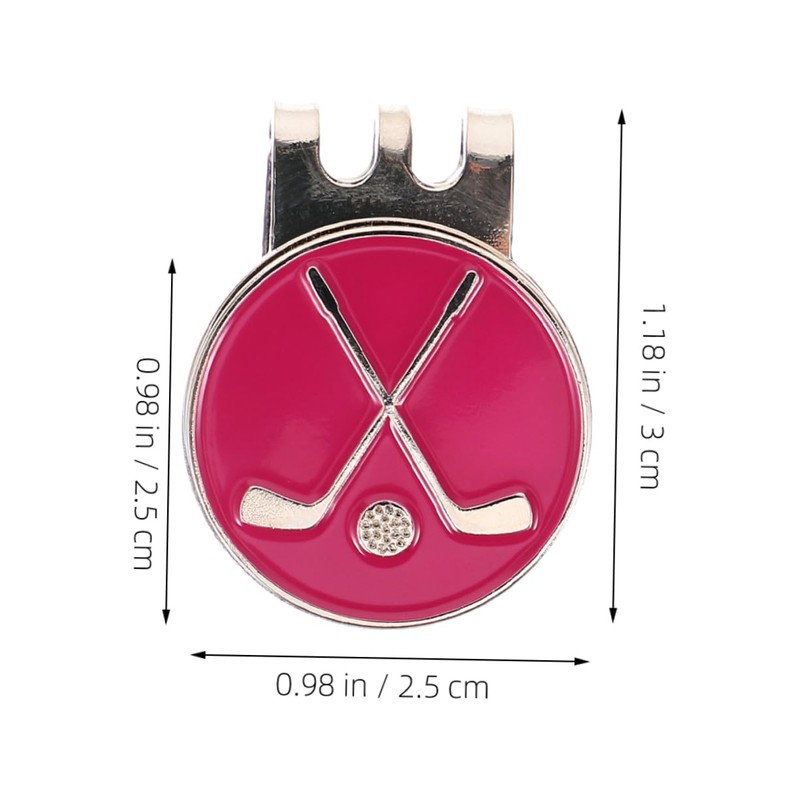 BESPORTBLE 5sets Sturdy Metal Golf Ball Marker Hat Clip Decorative