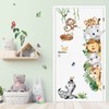 decalmile Wall Sticker Jungle Animals Elephant Lion Monkey Safari Wall