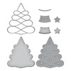 Spellbinders Stitched Christmas Tree Etched Dies, Metal