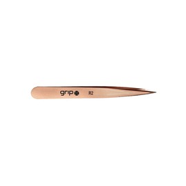 Grip Tweezer Pointed Tip Rose Gold R2 – Precision Stainless Steel Tweezers for Ingrown Hair & Fine Hair Removal – Sharp Tip for Targeted Tweezing – Elegant Non-Slip Rose Gold Finish