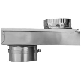 Builder's Best 84049 SAF-T-Duct Zero Dryer Vent Periscope, Adjustable 0-5" Length, Aluminum