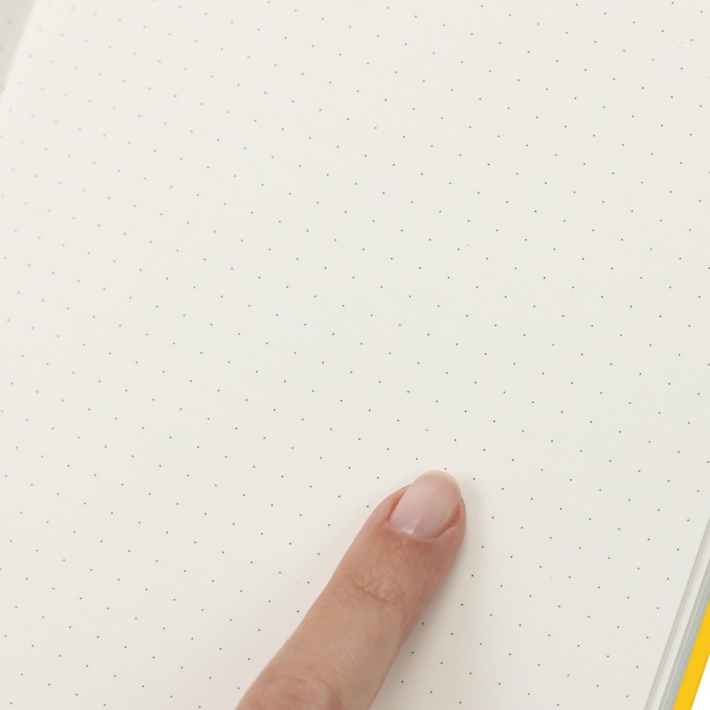 Bullet Journal A5 Dotted Notebook with Faux Leather Hardback Cover