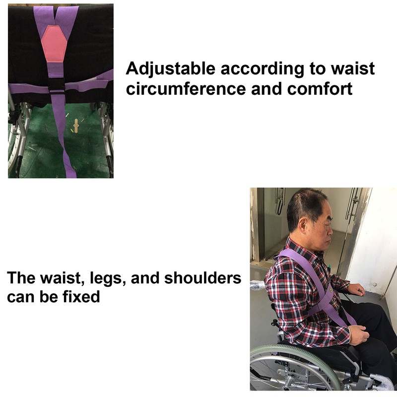 Professional Wheelchair Safety Belt Anti Slip Restraints Fixing Straps for