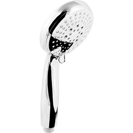 Cornat Comiso TECB3412 Hand Shower Head Diameter 100 mm Chrome-Plated 5 Jet Types: Normal, Soft & Massage Jet, Anti-limescale and Water-Saving Insert, Eco Shower Head for Shower and Bathtub