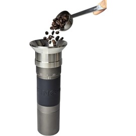 Embudo de dosificación para molinillo de café manual de mano, base de acero inoxidable 304 para molinillo de café mantiene el cuerpo estable, compatible con KINGrinder K2/K0, TIMEMORE C3/C3S/C3S Pro