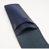 SASL-ALB-JT12 Grain Leather Pen Case Blue Metal Touch Stick Black