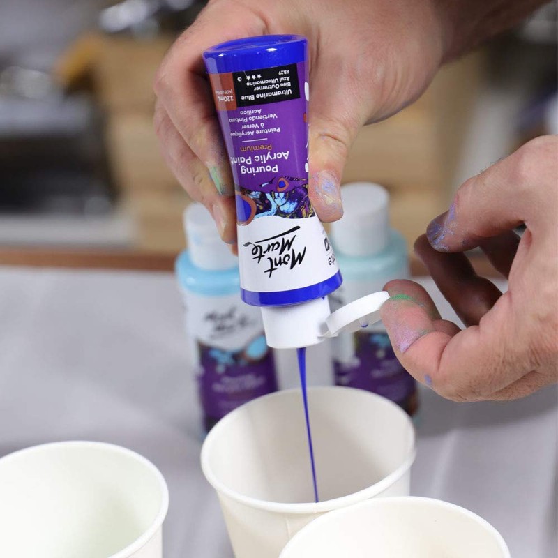 Mont Marte 4-Piece Acrylic Paint Pouring Set (4 x 120