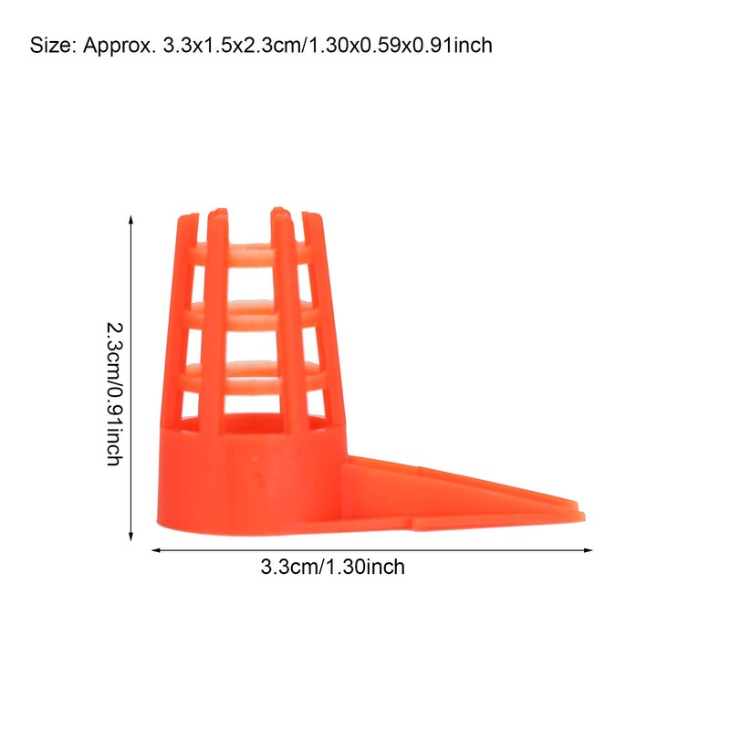 250pcs Queen Bee Cage Plastic Opening Queen Cell Protector Cage