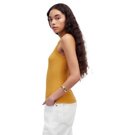 Madewell Women's Brightside High Neck Tank, Pollen