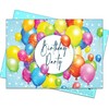 20 Bright Balloons Eco-Friendly Birthday Invitations for Children made from