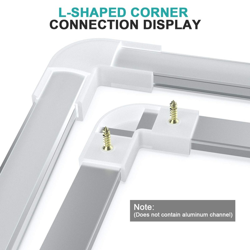 90 Degrees Connectors to Connect 2 Channels for U-Shape Led