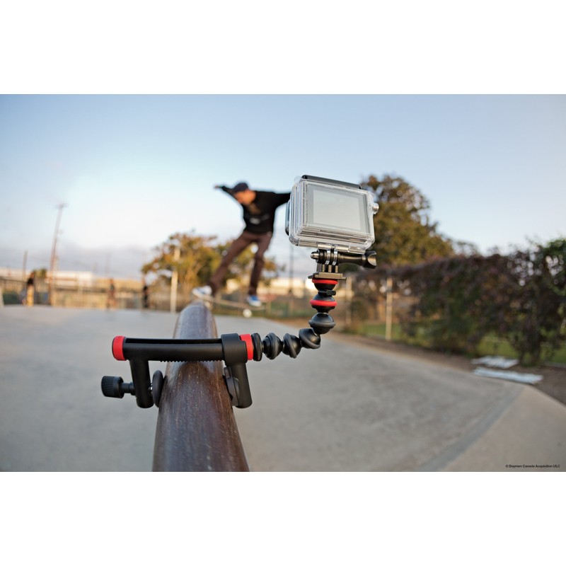 JOBY Action Clamp and Gorilla pod Arm, Black/Red, (JB01280-BWW)
