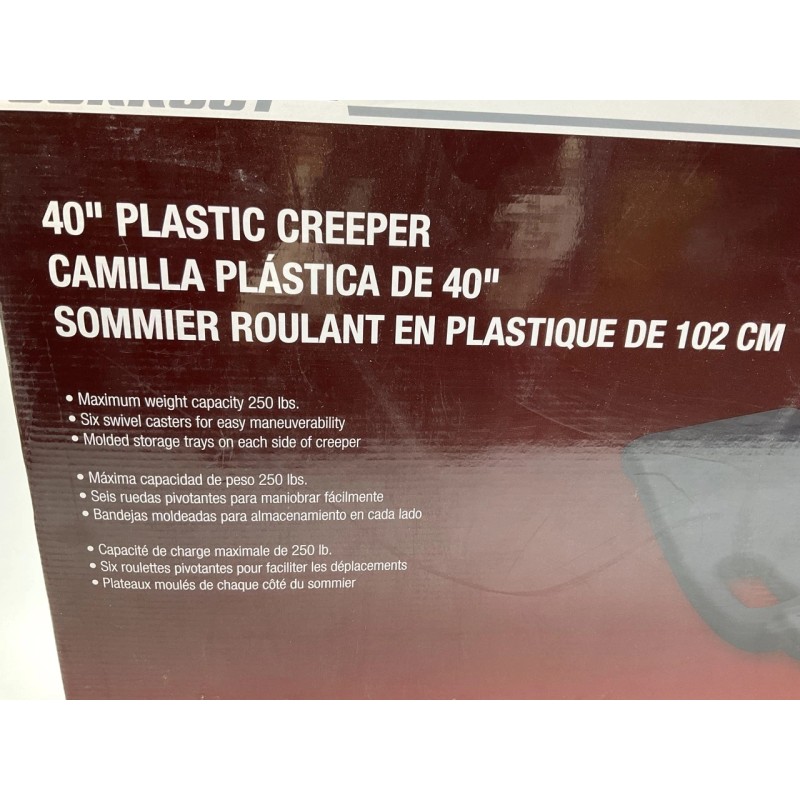 TEQ Correct 97002PV 40" Plastic Creeper, Ergonomic Design For Comfort,