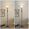 HonoDing Torchiere Floor Lamp for Living Room, Standing Lamp with
