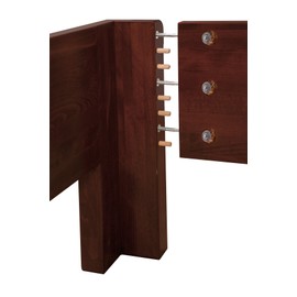 Zipbolt UT 13.500 ST Maxi 8mm Knock Down Connector - 10 Pack - Connect Furniture Legs, Rails, or Other Components - Includes 5mm and 8mm Hex Bits with Quick Release Shanks