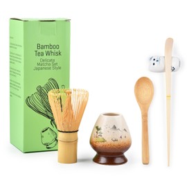 MPEIPILA Matcha Ceremony Accessories, Matcha Ceremony Set, Japanese Accessories for Matcha Ceremony, Matcha Whisk for Beginners, Matcha Set (without Bowl)