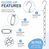 10 Pcs Clothing Chain Hanger Set, Closet Organizer, Metal Hanger