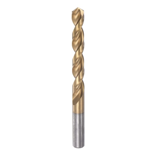 sourcing map Twist Drill Bit 12.7mm Titanium Coated (HSS-E) M42
