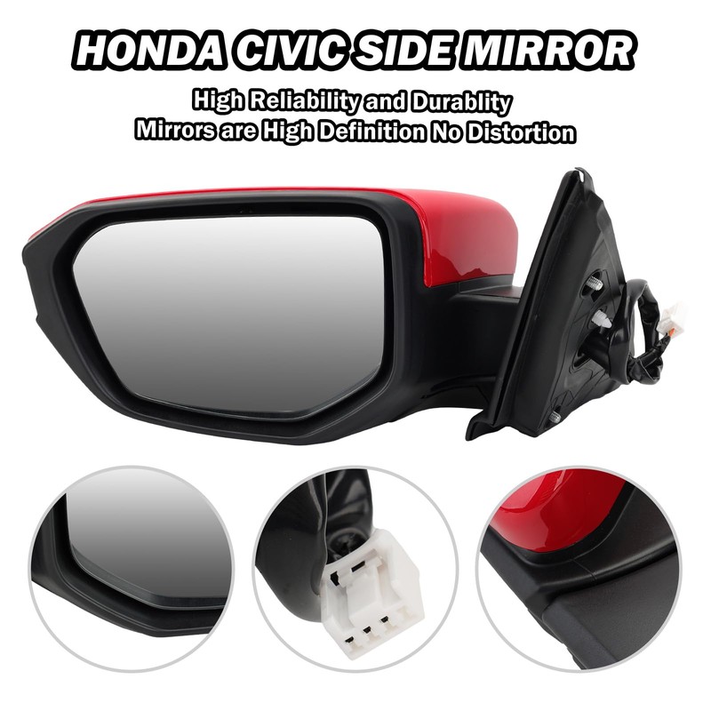MOFOAP Driver Side View Mirror Compatible With 2016 2017 2018
