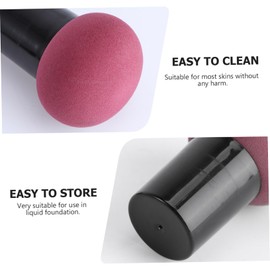 VICASKY 5pcs Mushroom Shape Makeup Powder Applicator Puff Dual Use Dry and Wet Cosmetic Sponge Flexible Durable Foundation Tool for Salon Home and Travel Use