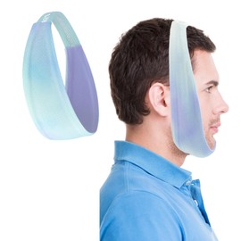 1 Pcs Blue Comfortable Chin Strap for CPAP Users,Men and Women to Stop Snoring Universal Size- Keep Mouth Closed While Sleepin,Effectively Regulate Snoring and Improve Sleep Quality