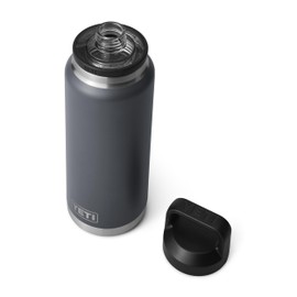 YETI Rambler Bottle Chug, Vacuum Insulated Stainless Steel Bottle with Leakproof Chug Cap, Charcoal, 36 oz (1065 ml)