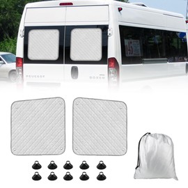 HEBERUCK Thermomatte Passend fr Peugeot Boxer Citro?n Jumper Relay FIAT ducato Zweitrige Heckklappe, FIAT ducato Sonnenschutz Auto Frontscheibe Innen Passend, Auto Sonnenblende Frontscheibenabdeckung