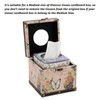 TOLIDA PU+ Wood Square Tissue Box Cover - Retro Household
