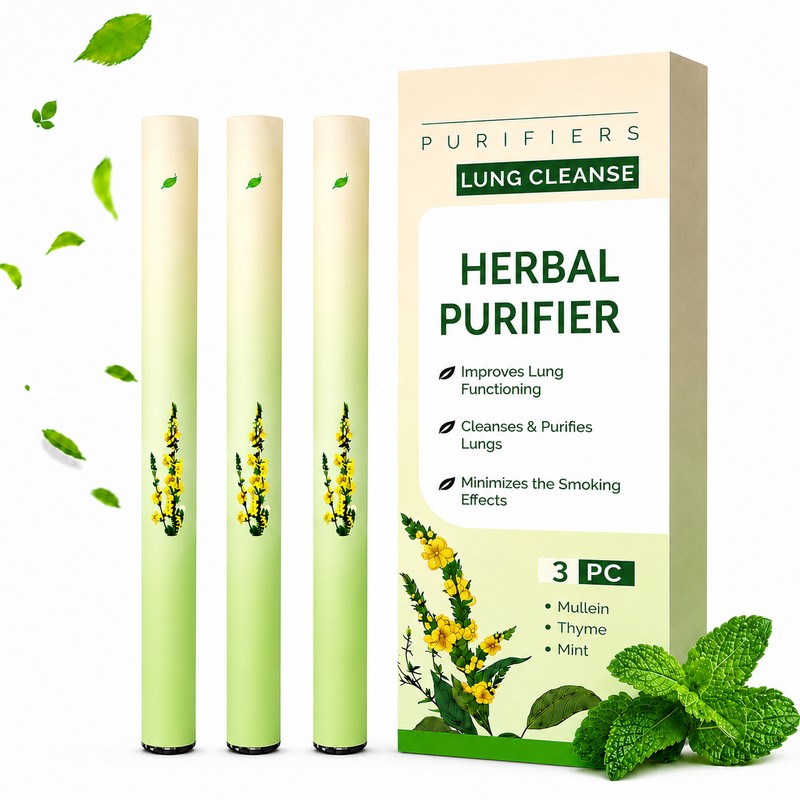 Lung Cleansing, Mullein Herbal Diffuser Pen, Non Electric Herbal Purifier,
