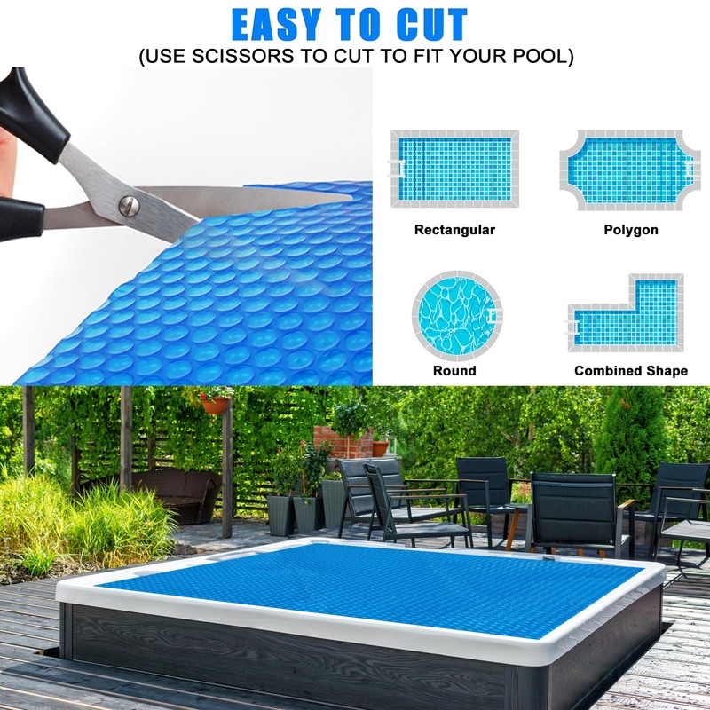 Kakolvan Solar Bubble Hot Tub Spa Cover for 5.4 x