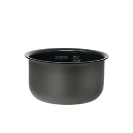CUCKOO Replacement Inner Pot for Rice Cooker Model CR-0351FR/G, Black, 3 Cups (Uncooked)