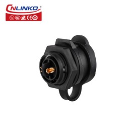 CNLINKO LP-16 Industrial Waterproof Connector IP68 Circular Connector Quick Plugging Aviation Connector PBT Plastic Shell Connector Fast Release Connector M16 2-9 Pin Threaded Socket (2 Pin)