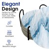 Blue Agate Marble Round Coasters Set of 6 - Abosrbent