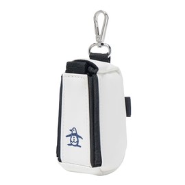 Manning Wear MG5FBZ00L Ball Holder for 2 Ball Case Magnetic Closure with 2 Tees Golf WH00 (White)