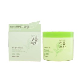Gwiulnara First Water Green Tea Control Massage Cream 300g / 과일나라 첫물녹차 컨트롤 마사지 크림 300g