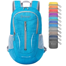 ZOMAKE Foldable Backpack 25L - Lightweight Folding Backpacks Packable Hiking Daypack for Travel Hiking Outdoor Camping