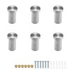 PARFCO Stainless Steel Hooks, Pack of 6 Bathroom Hooks, Wall