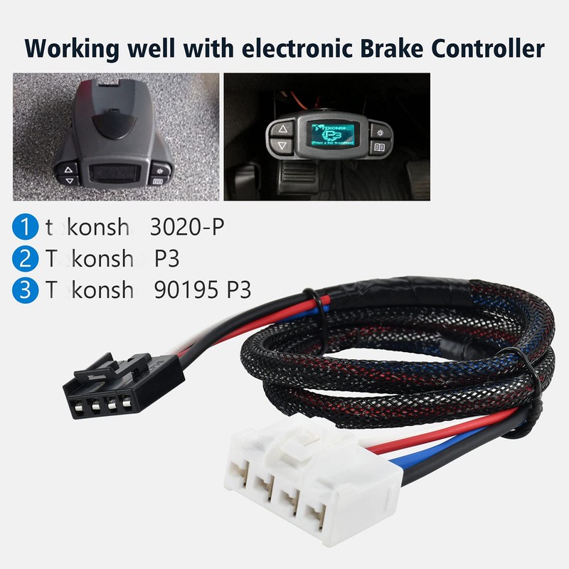 RED WOLF Brake Control Wiring Harness Fit for 1995-2009 Dodge