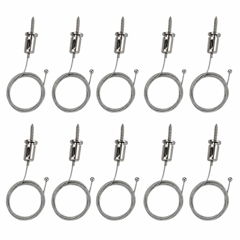 Adjustable Suspension Wire Cable Set for Hexagonal Garage Lights –