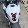 Motorcycle Fuel Tank Sticker, 3D PVC Rubber Pad Sticker Protects