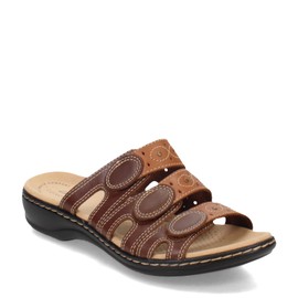 Clarks Women's Leisa Cacti Slide Sandal, Brown Multi, 9.5 N US