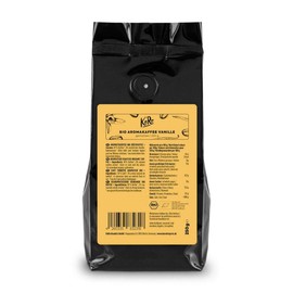 KoRo - Bio Kaffee Vanille 250 g - Hochwertiger Röstkaffee gemahlen aus 100 % Arabica Bohnen mit feinem Vanille-Aroma ohne künstliche Aromen