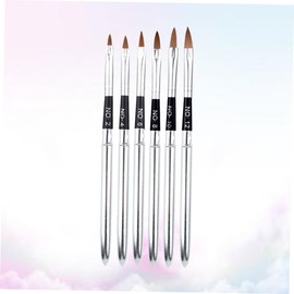 Baluue 6pcs Nail Art Brushes Set Professional Dotting and Painting Tools for Nail Art Synthetic Bristles for Easy Designs Lightweight and