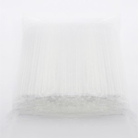 500 individually wrapped transparent straight straws 7x25 / 개별포장 일자 빨대 투명 500개 7x25