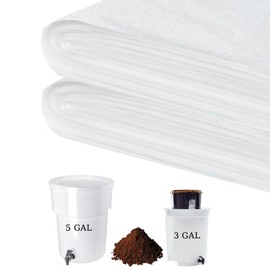 50 Pack Commercial Cold Brew Coffee Filters, 20" x 20" Cold Brew Bags with Drawstring for Commercial Cold Brew Coffee Makers and 5 Gallon Buckets, Brew Up to 5 lbs Coffee