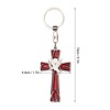 Cross Keychain Peace Bird Vibrant Colors Strong Alloy Skin Friendly
