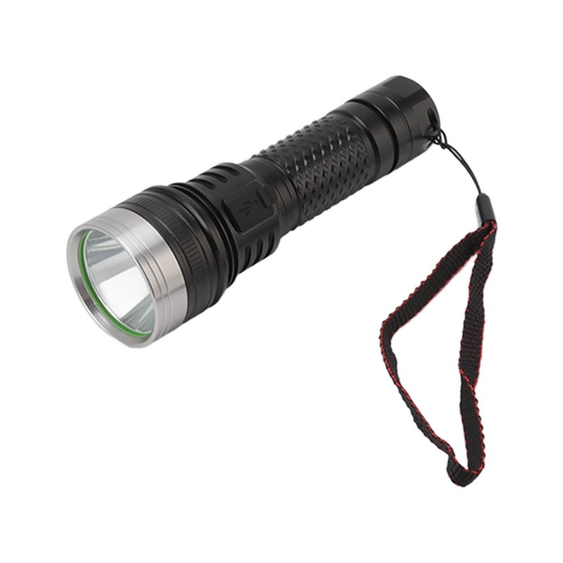 LED Flashlight 2 Levels High Brightness SST40 Wick White Light