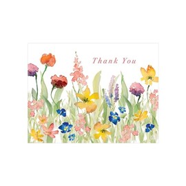 Design Design 119-09832 Wildflowers Thank You Boxed Notecard, 5-inch Length