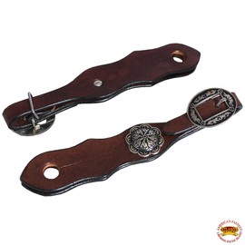 HILASON Dark Brown 8" Slobber Straps for Rein-Water Loop Ties Quick Change Buckle Dark Brown | Slobber Straps | Slobber Straps for Horses | Slobber Straps Leather | Leather Strap | Slobber Strap